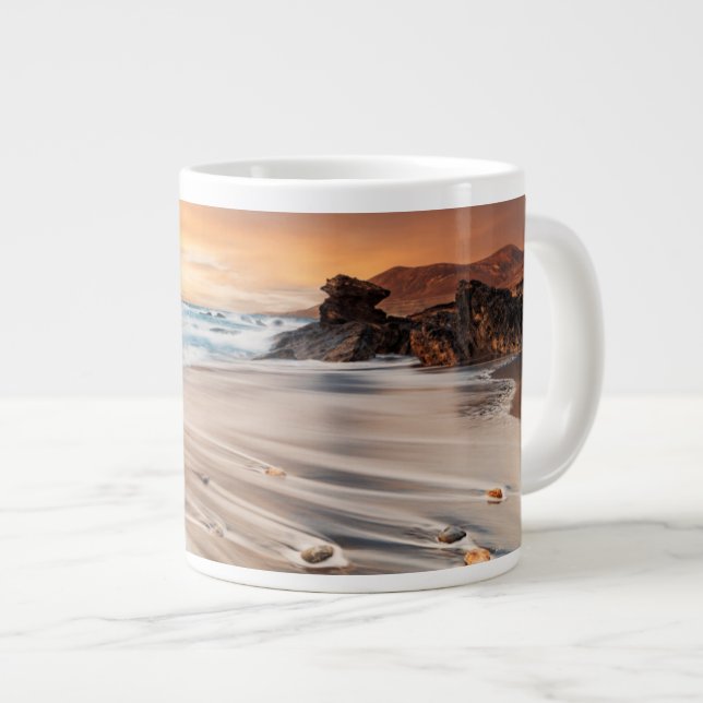Caneca De Café Grande Coastline | Ilhas Canárias, Espanha (Frente Esquerda)
