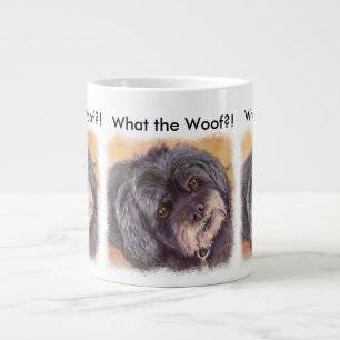 CANECA DE CAFÉ GRANDE COCK-A-POO MIX PRETO CUTIE