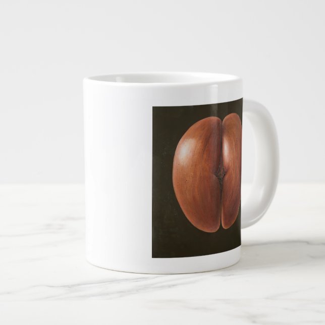 Caneca De Café Grande Coco de Mer Maldivas 2012 (Frente Esquerda)