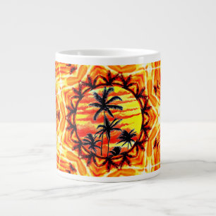Caneca De Café Grande Coco Palm Star