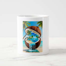 Caneca De Café Grande Coconut sun