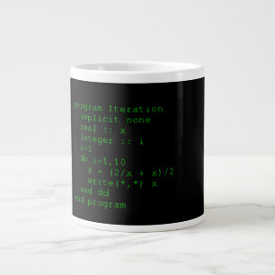 Caneca De Café Grande Código Fortran Verde