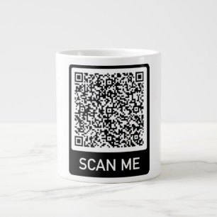 Caneca De Café Grande Código QR - Digitalize-me Mug Personalizado Profis