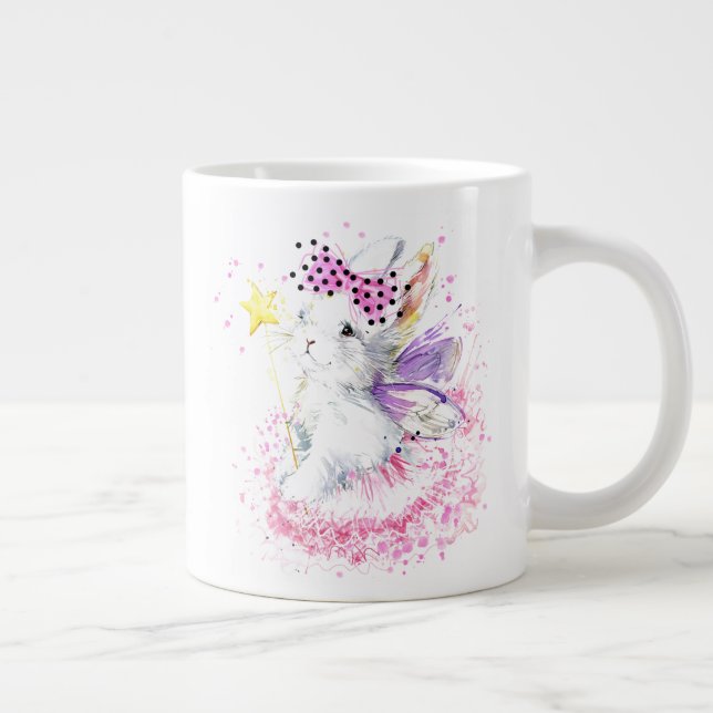 Caneca De Café Grande Coelhinha de fada de água (Direita)