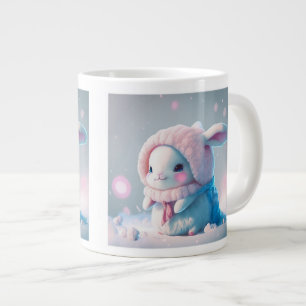Caneca De Café Grande Coelhinho de inverno Jumbo Mug