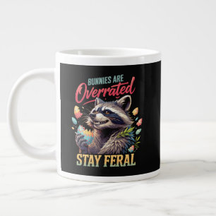 Caneca De Café Grande Coelhinhos São Superestimados Fique Feral