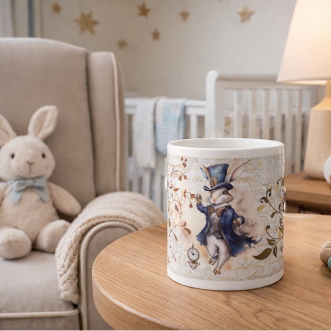 Caneca De Café Grande Coelho Branco (Criador carregado)