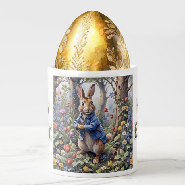 Caneca De Café Grande Coelho da Páscoa  (Criador carregado)