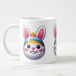 Caneca De Café Grande Coelho da Páscoa