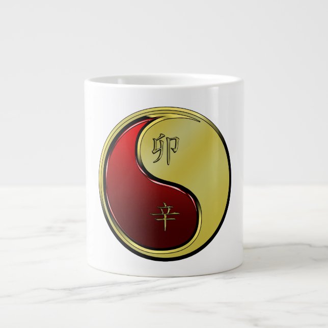 Caneca De Café Grande Coelho de Metal (Frente)