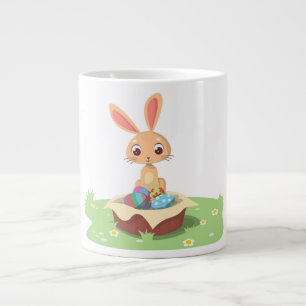 CANECA DE CAFÉ GRANDE COELHO DE PÁSCOA