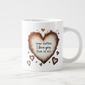Caneca De Café Grande Coffee Love Valentine Gift, Dear Coffee 