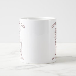 Caneca De Café Grande Coffee Lover Club: Life Begins After Coffee