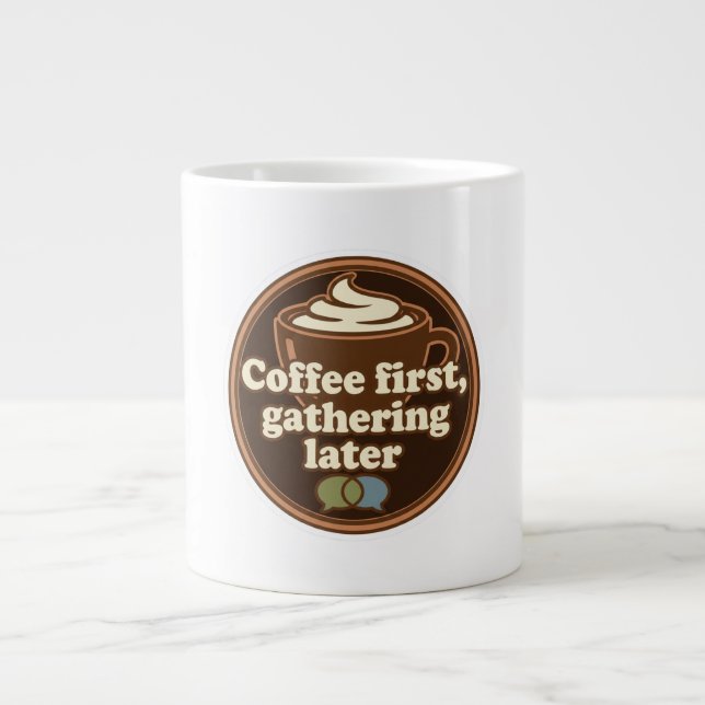 Caneca De Café Grande Coffee Lover Daily Ritual Sticker (Frente)