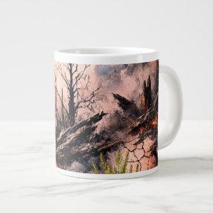Caneca De Café Grande Coffee Mug De Café Artístico Negra