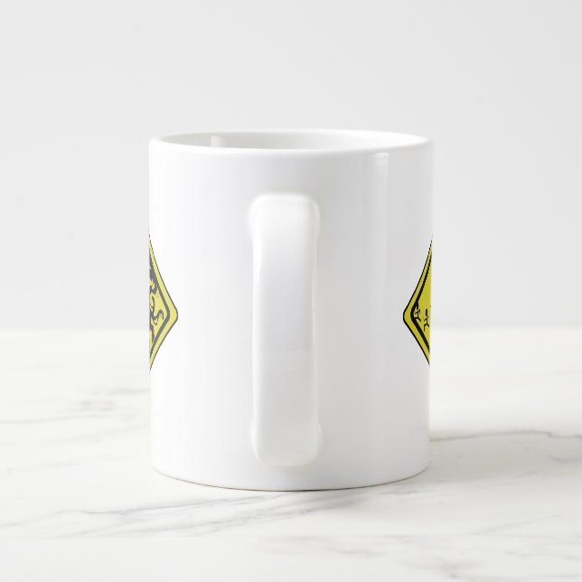 Caneca De Café Grande Coffee Mug De Café Cthulhu De Precaução (Traseira)