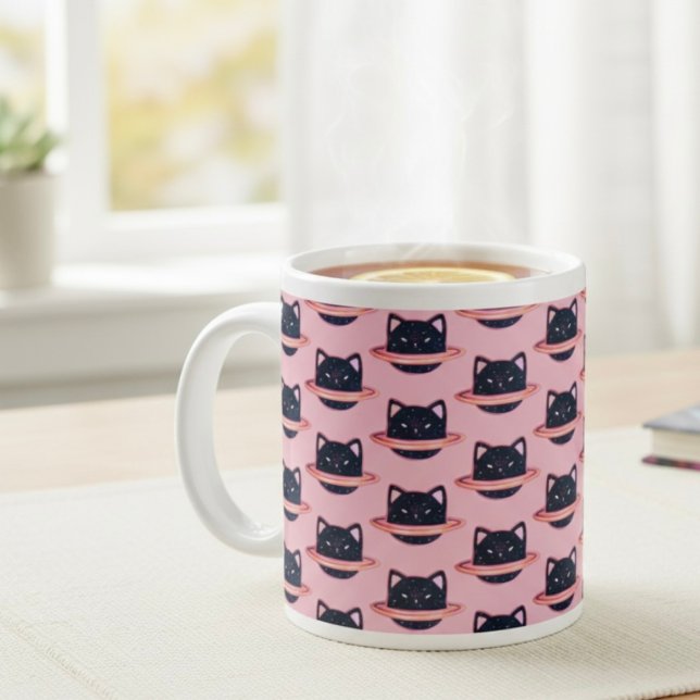 Caneca De Café Grande Coffee Mug Gigante De Gato De Gato Planeta (Criador carregado)