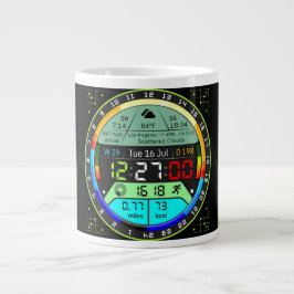 Caneca De Café Grande Coffee Mug with a Humorous Digital Design