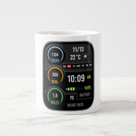 Caneca De Café Grande Coffee Mug with a Humorous Digital Design