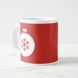 Caneca De Café Grande Coffee Red Giant Ball de Natal