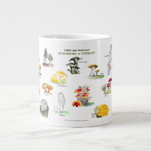 Caneca De Café Grande Cogumelos de Vermont-Common Names