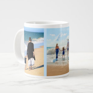 Caneca De Café Grande Colagem de Fotos Personalizada Mug Oferece seu Des