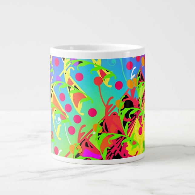 Caneca De Café Grande Colagem do Vine Ripe (Frente)