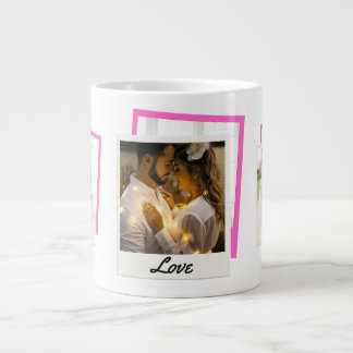 Caneca De Café Grande Colagem "Love"