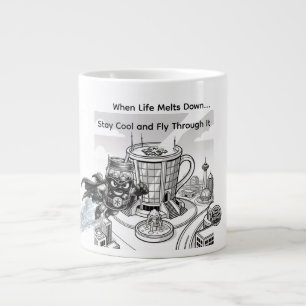 Caneca De Café Grande Cold Brew Cruiser – Quando a Vida Derreter, Manten