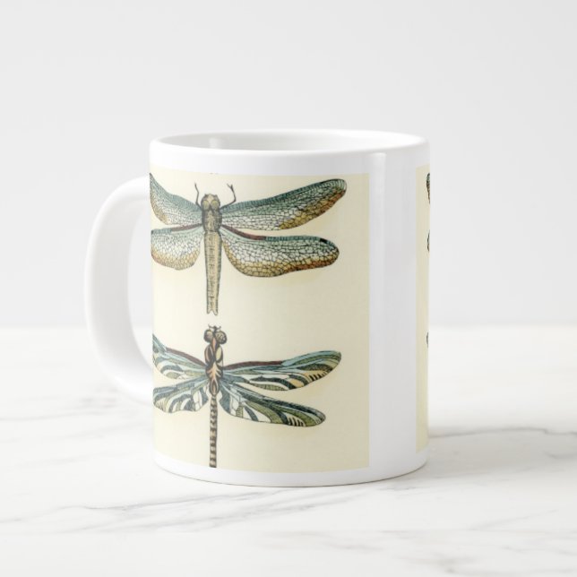Caneca De Café Grande Coleção Dragonfly por Chariklia Zarris (Frente Esquerda)