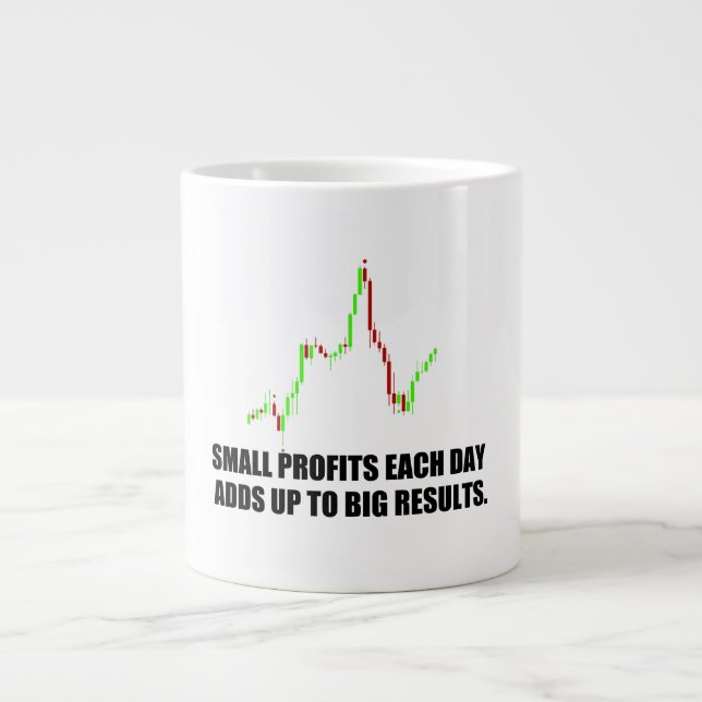 Caneca De Café Grande Coleção Forex Trader 5 (Frente)
