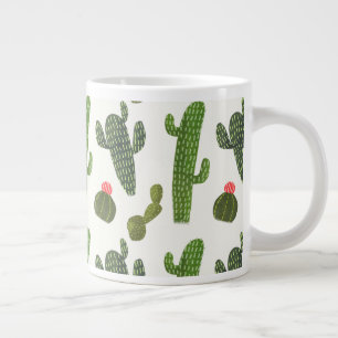 Caneca De Café Grande Coleção Llamarama  Cactus