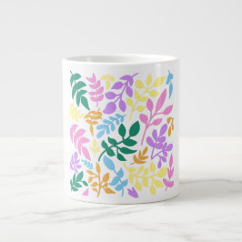 Caneca De Café Grande Colorful foliage