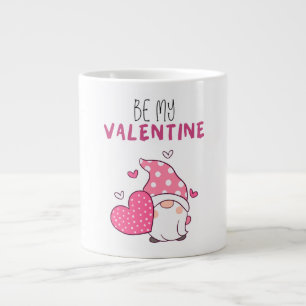 Caneca De Café Grande Colorido Ilustrado: Ser Dia de os namorados Mina.