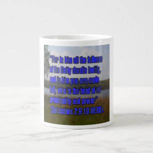 Caneca De Café Grande Colossenses 2:9-10 WEBU Mug