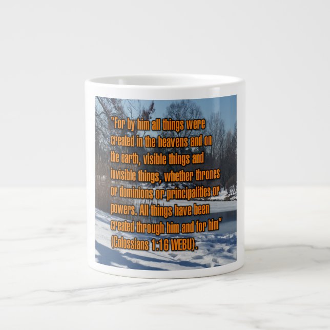 Caneca De Café Grande Colossianos 1:16 WEBU Mug (Frente)