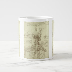 Caneca De Café Grande Coluna da coluna vertebral da anatomia humana por 