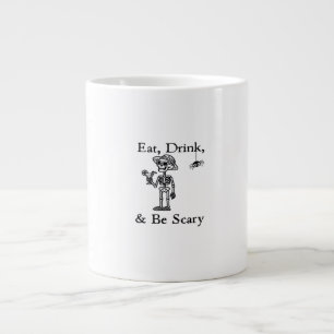 Caneca De Café Grande Coma, Beba E Seja Assustador Estilo Estético de Ha