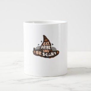 Caneca De Café Grande Coma Beba E Seja Assustadora Bruxa Somente Present