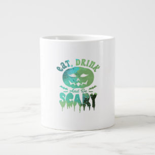 Caneca De Café Grande Coma Bebida E Seja Assustador Na Luz Do Dia Das Br
