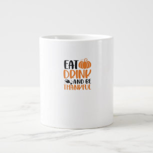 Caneca De Café Grande Coma Bebida E Seja Mínimo Assustador