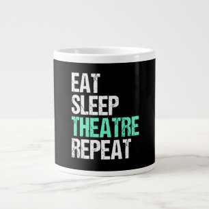 Caneca De Café Grande Coma o teatro do sono Repetir Presente de Atriz de
