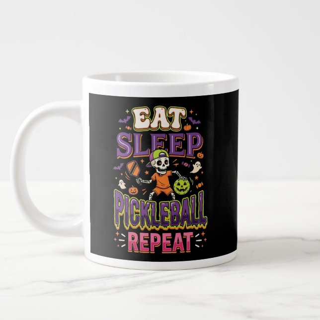Caneca De Café Grande Coma Sonho Pickleball Repita Pickleball (Esquerda)