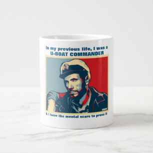 Caneca De Café Grande Comandante do U-Boat da vida anterior