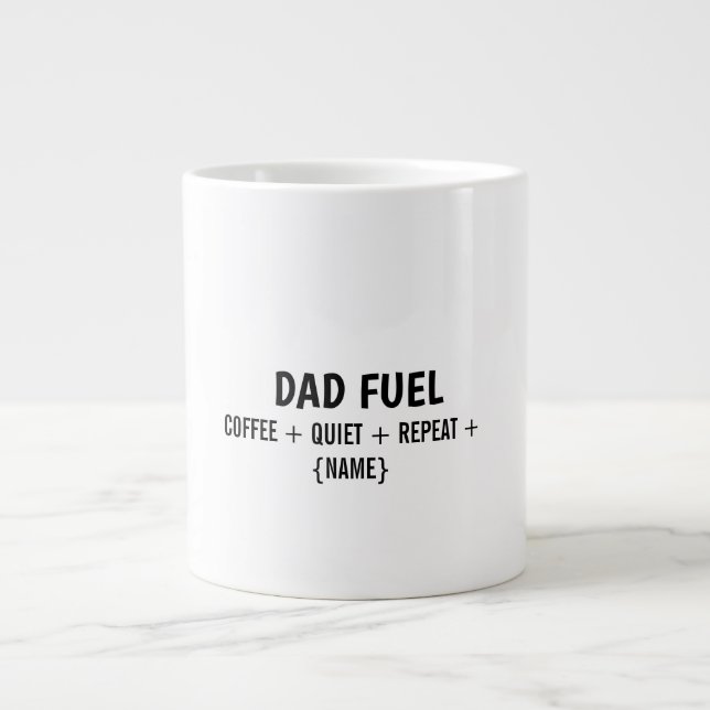 CANECA DE CAFÉ GRANDE COMBUSTÍVEL DE PAI - CANECA GRANDE (Frente)