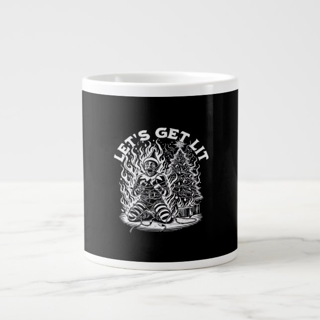 Caneca De Café Grande Comemoração de Natal do vamos (Frente)