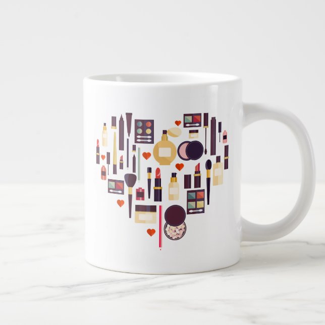 Caneca De Café Grande Comestics Heart (Direita)