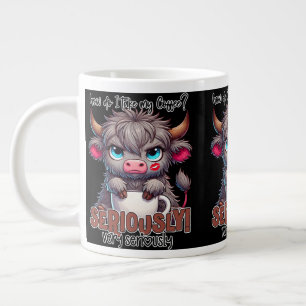 Caneca De Café Grande Como eu Tomo o Meu Café? Seriamente Muito Seriamen