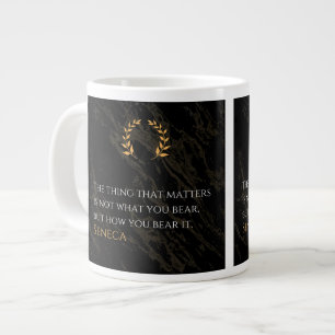 Caneca De Café Grande Como Você Suporta - Citação da Filosofia Estoica d