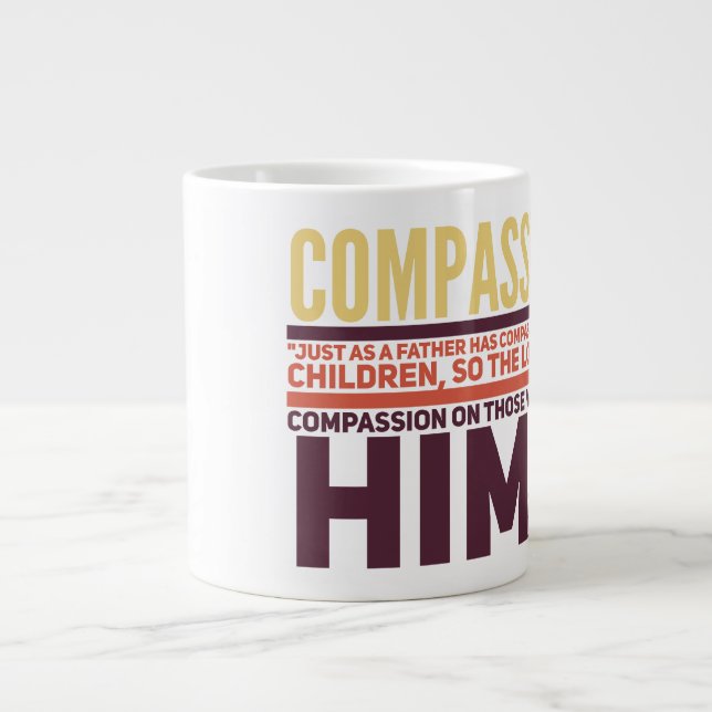 Caneca De Café Grande Compaixão - Jumbo Mug (Frente)